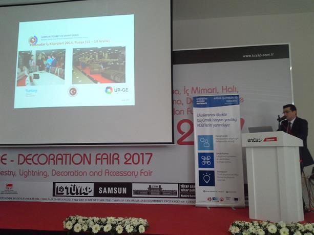 Samsun Mobilya ve Dekorasyon Fuarı’ nda Avrupa İşletmeler Ağı Projesi Tanıtımı